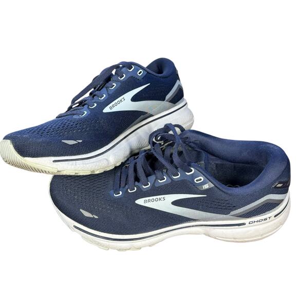 Brooks Ghost 15 Navy Running Shoes Diabetic Certified Size 8 - Picture 3 of 11